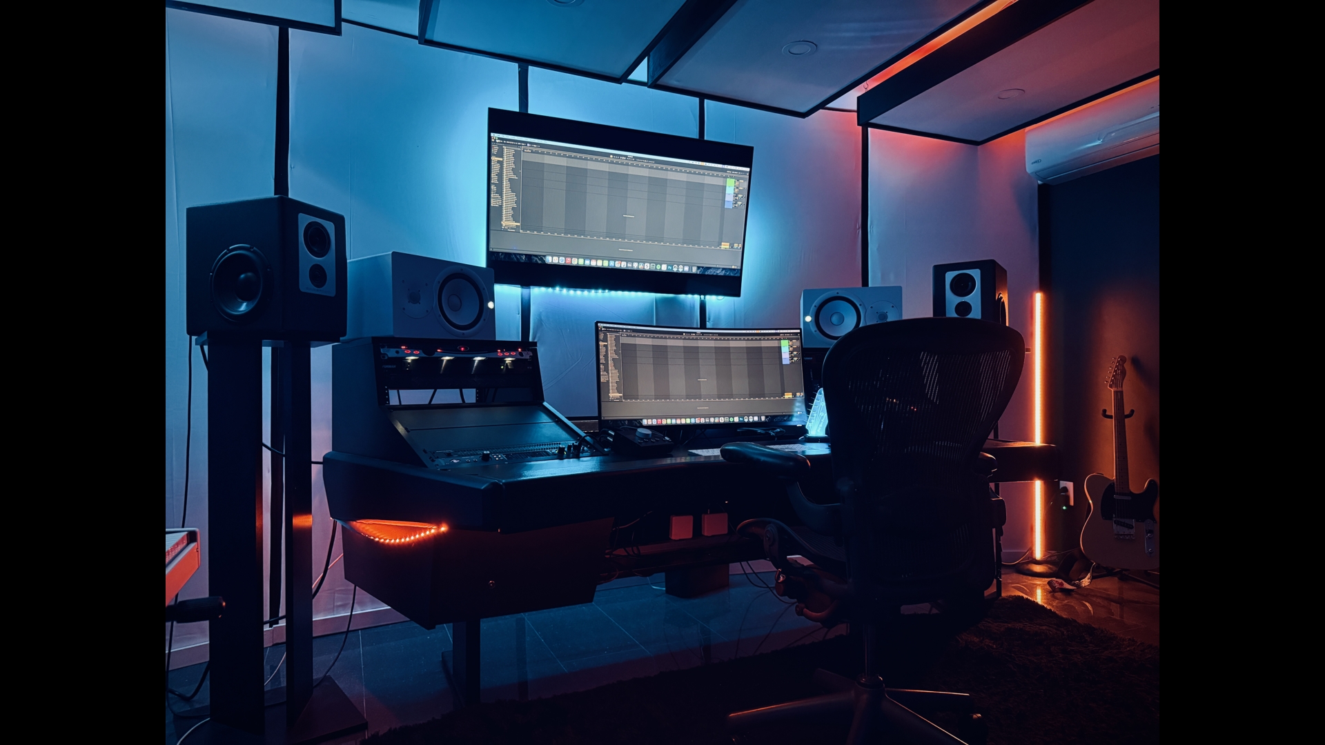 AZ Music Studios recording studio interior, London